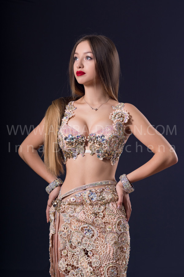 Professional bellydance costume (classic 213a)